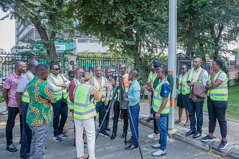 Participants exchange knowledge, technical expertise,  and experiences of addressing motorcycle helmet quality throughout  the region.