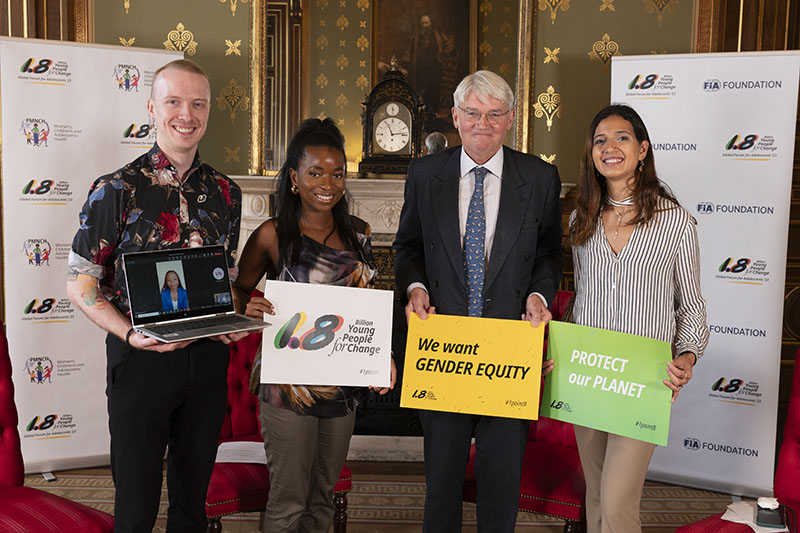 UK Development Minister Andrew Mitchell joined young people to discuss key Adolescent Priorities including road safety.