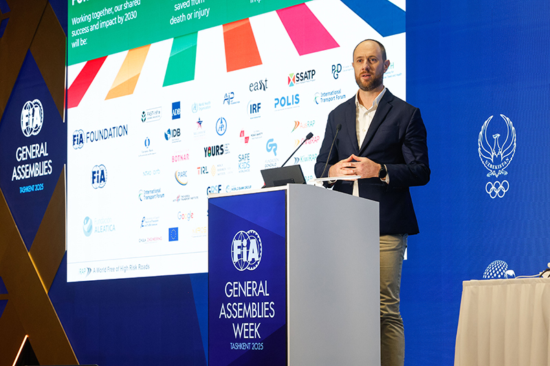 Greg Smith, iRAP CEO, presented ‘Partnerships for Road Safety Impact’, reflecting on the scale of projects and infrastructure influenced by iRAP.