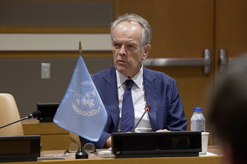 Dr Etienne Krug, Director of Health Determinants, Promotion and Prevention at the World Health Organization, who underlined the need to maintain momentum and strengthen accountability to deliver lifesaving interventions towards 2030.