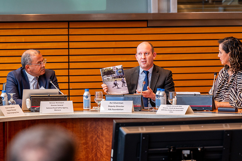 The FIA Foundation’s Deputy Director Avi Silverman presented ‘Life Support: Advancing the Global Agenda for Financing & Action on Road Safety’ to global experts.