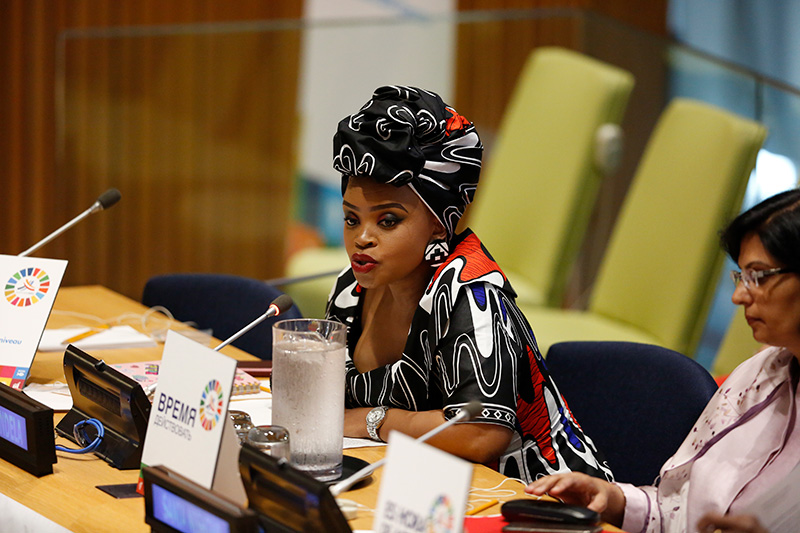Zoleka Mandela demanded leadership on noncommunicable diseases (NCDs) &amp; urban health at the UN General Assembly, 2018.
