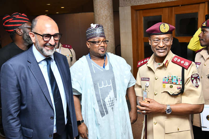 President of the Nigerian Auto & Touring Club Ishaku Bamaiyi (centre) joined the meetings.