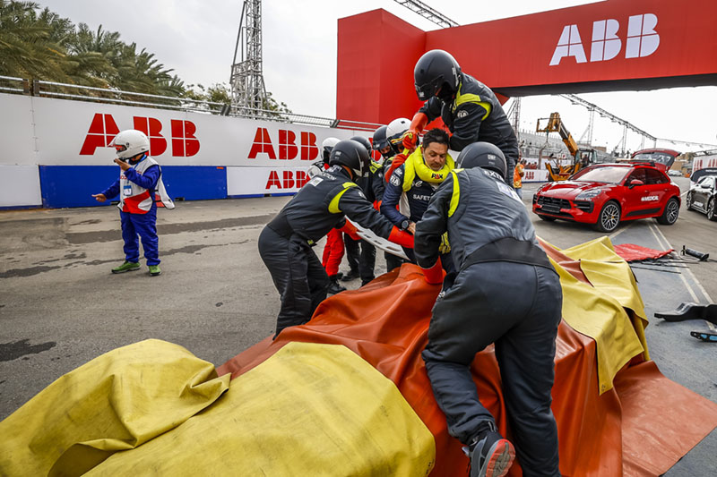 Training protects drivers, medics and rescue teams from electric hazards on the race track.