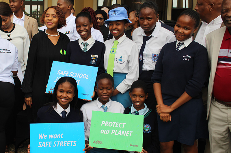 Road safety was a major part of Botswana’s Adolescent Well-Being Commitment.