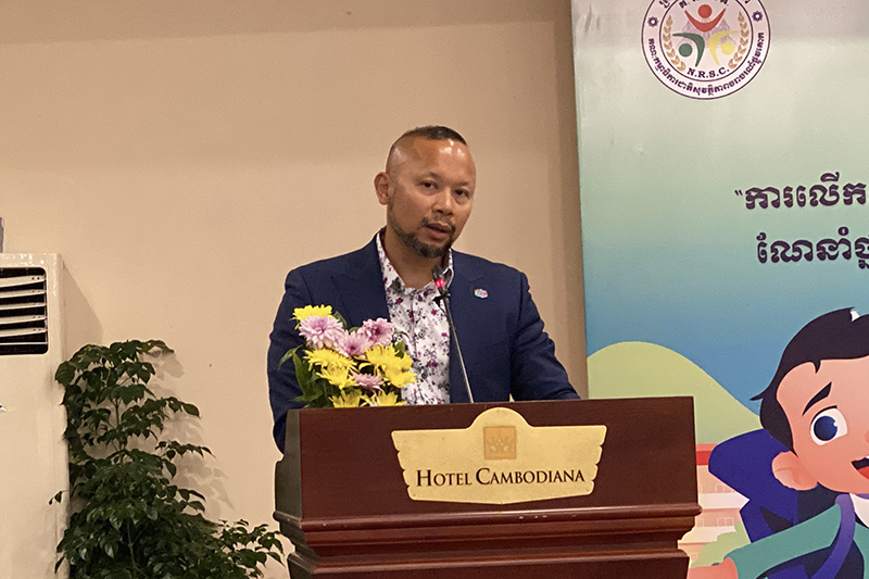 Atsani Ariobowo, Child and Youth Health Director, joined the event in Phnom Penh on Safe School Zone (SSZ) National Guideline and the iRAP Star Rating for Schools toolkit.