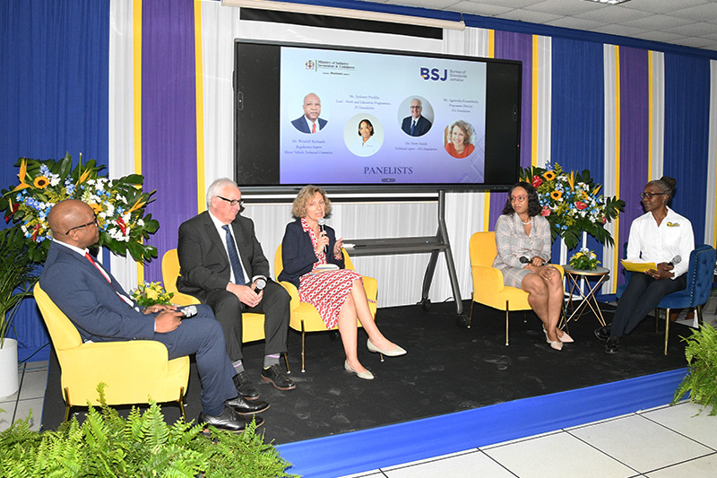 Aggie Krasnolucka, Programmes Director, joined the launch which is supported by the Jamaica National Helmet Wearing Coalition.
