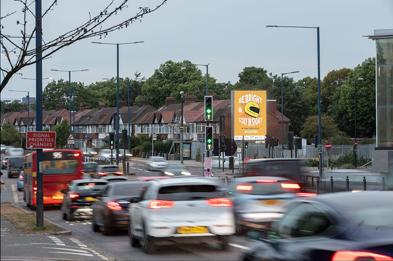 More than 5 million road users are expected to see the signs across London.