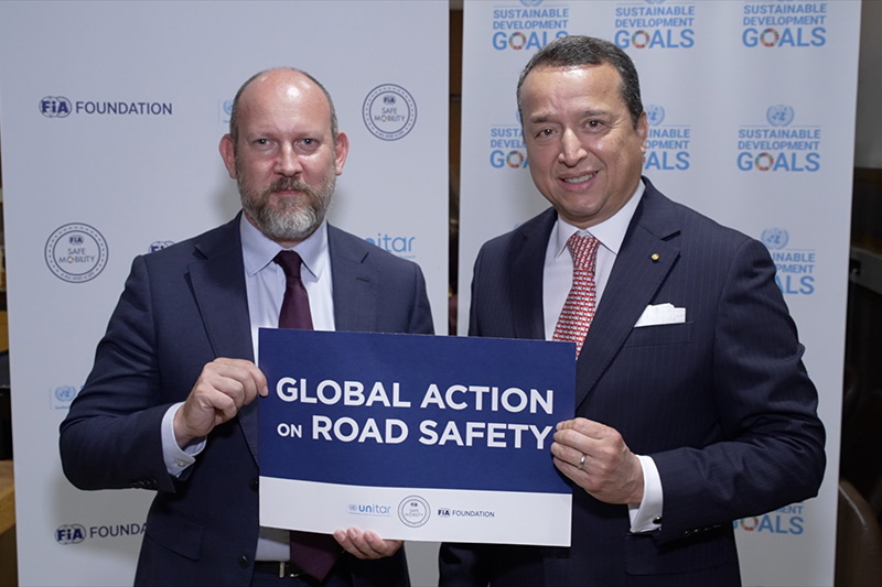 Acting Executive Director Avi Silverman and Alex Mejia, United Nations Institute for Training and Research (UNITAR) Division Director.